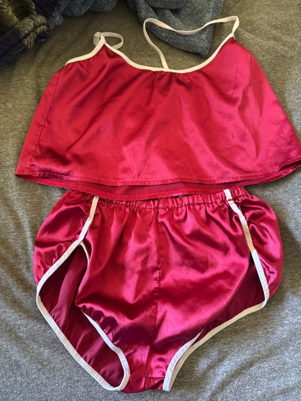 Silky Magenta Cami and Shorts Sleep Set